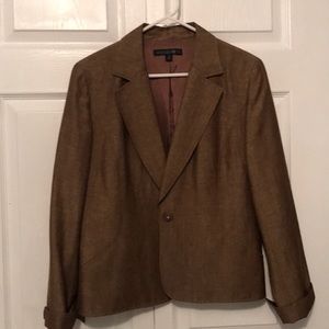 Lafayette 148 Snap Front Linen Jacket, size 10